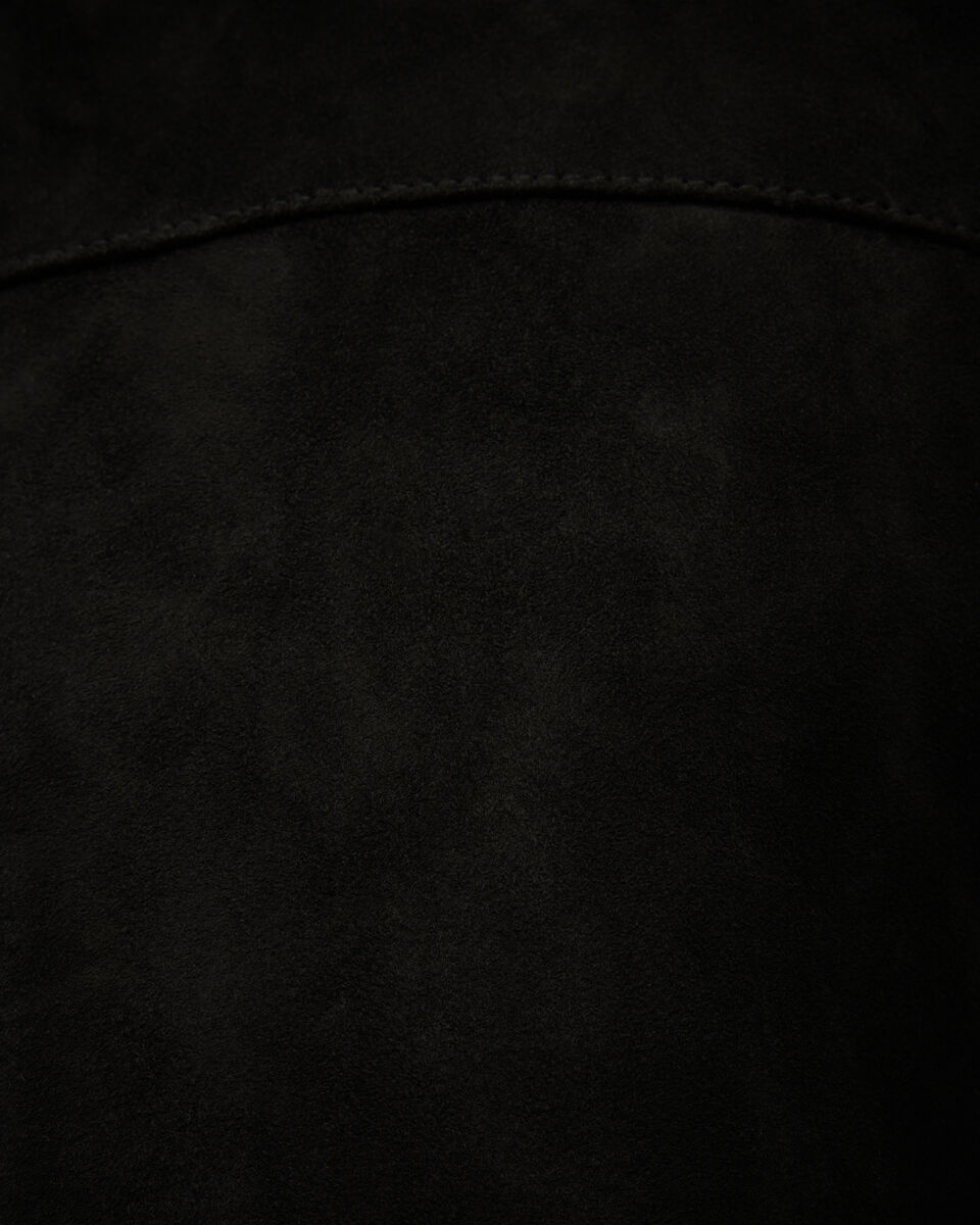 Owen Premium Suede Leather Jacket, Black, hi-res
